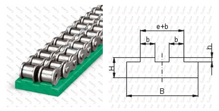 TG-T2 T型雙排鏈條導(dǎo)軌
